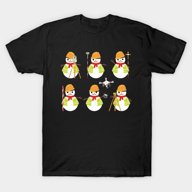 SNOWMAN SURVEYOR TEAM T-Shirt by AZMTH CLOTHING